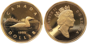 Canadian one-dollar coin