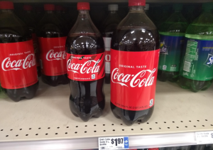 Three 2-liter Bottles of Soda 