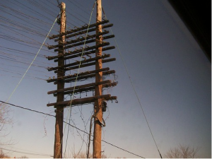 Two Telephone Poles