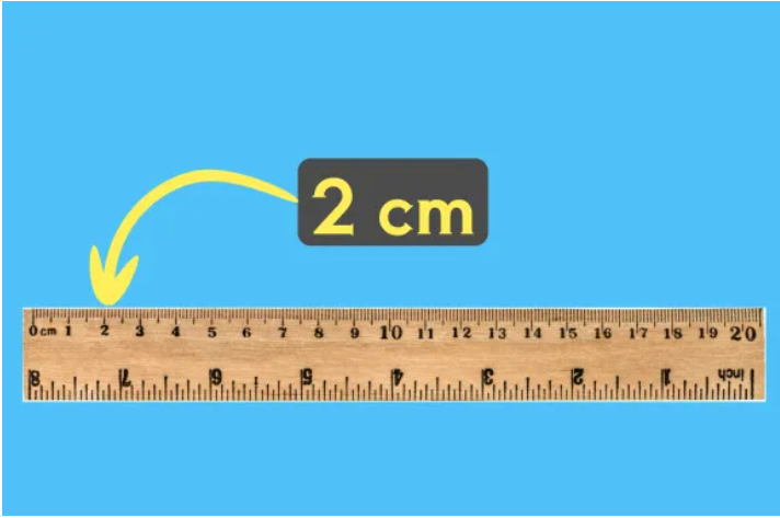 how big is 2 cm